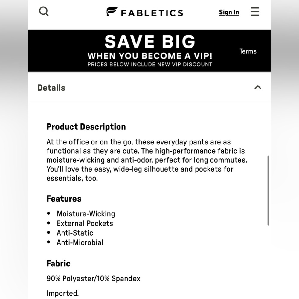 Fabletics Brown Wide-Leg Pants - Picture 11 of 11